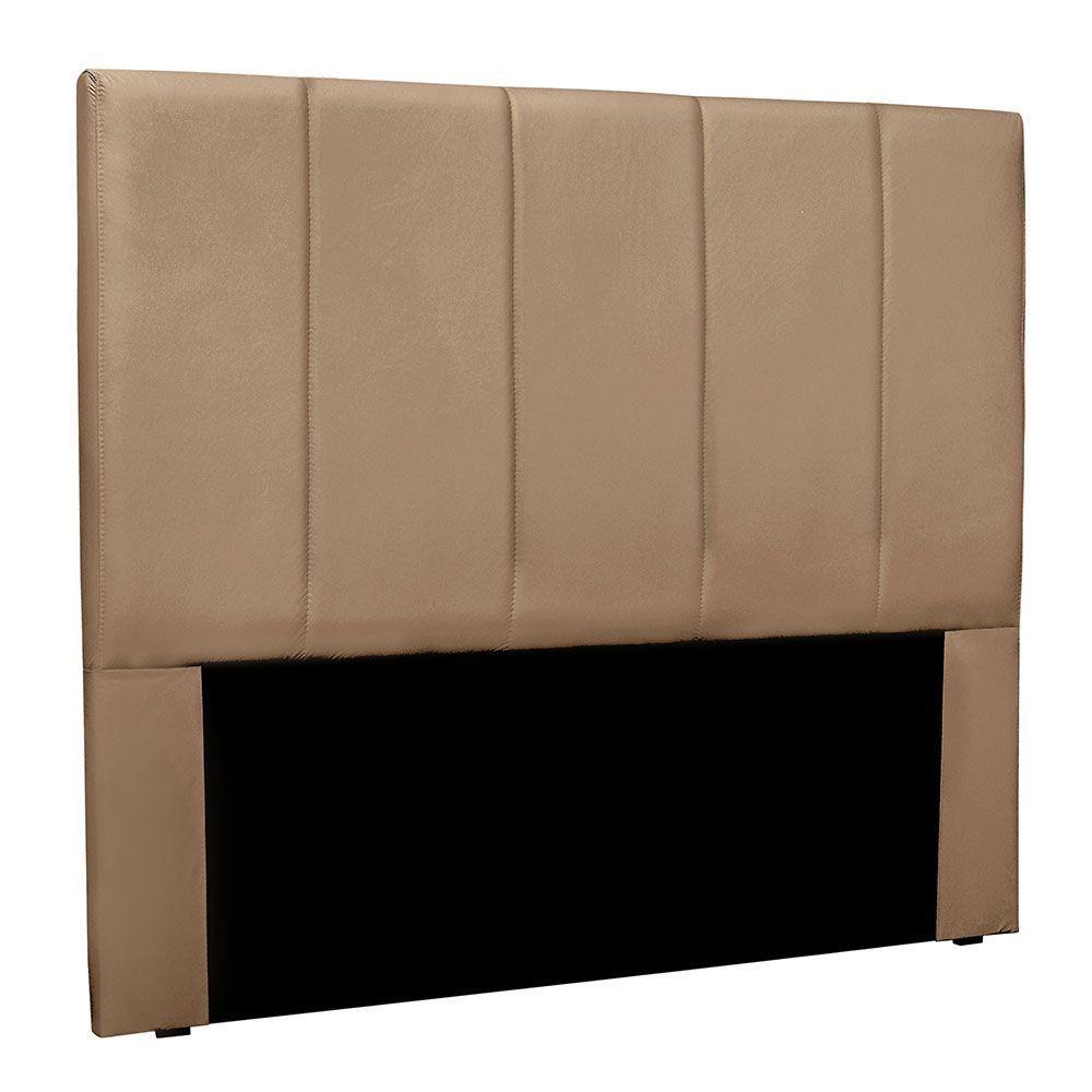 Cabeceira Casal 1,40m Sevilha Suede Bege - Pallazio - 1