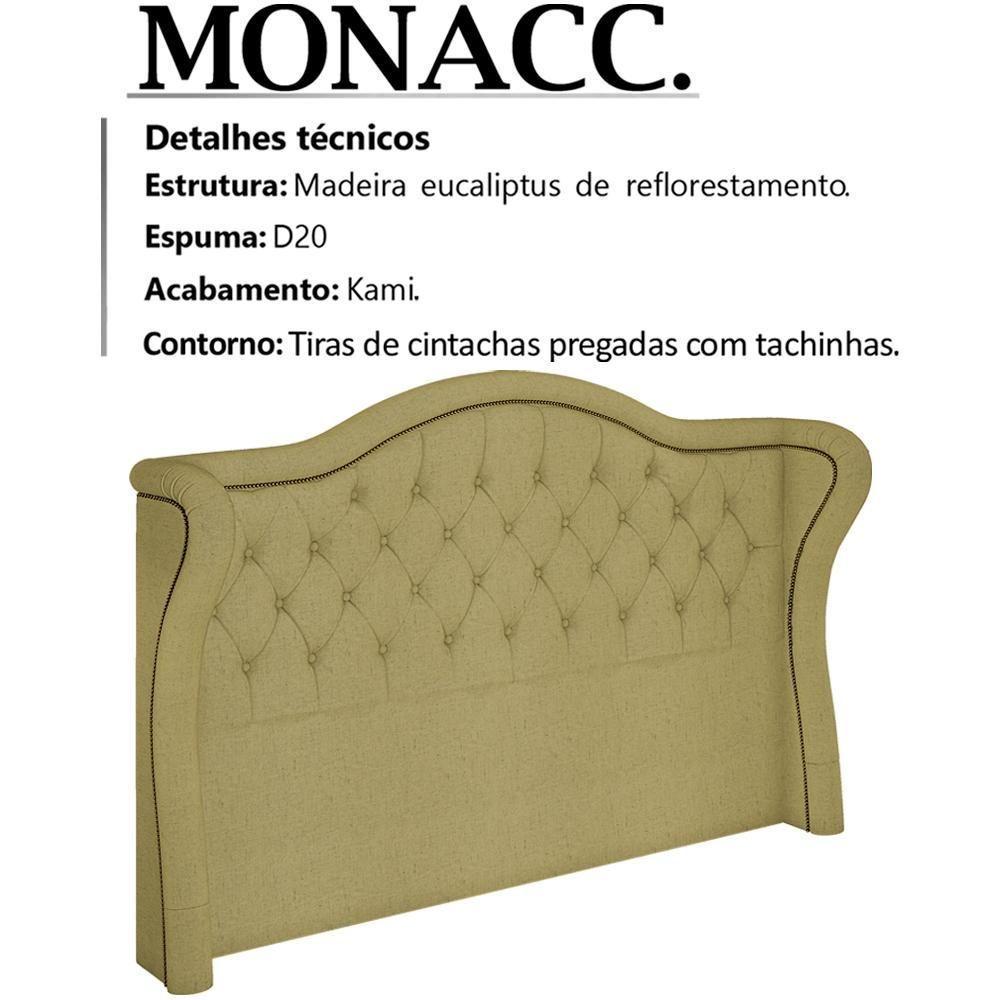 Cabeceira Casal 140 Cm Monacc Linho Sl 75 Peer Sl 75 - 6