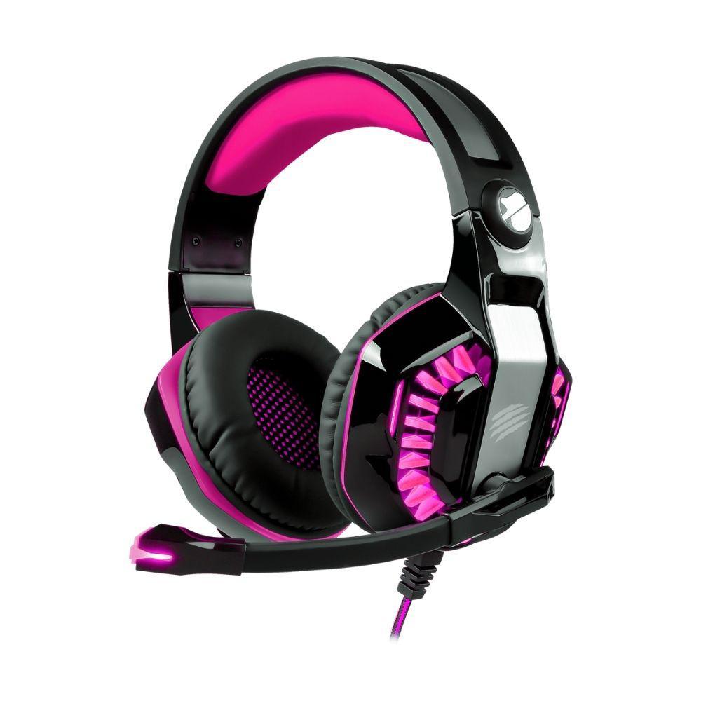 Headset Beast-Xr Hs404 Preto/ Rosa Oex Games - 1