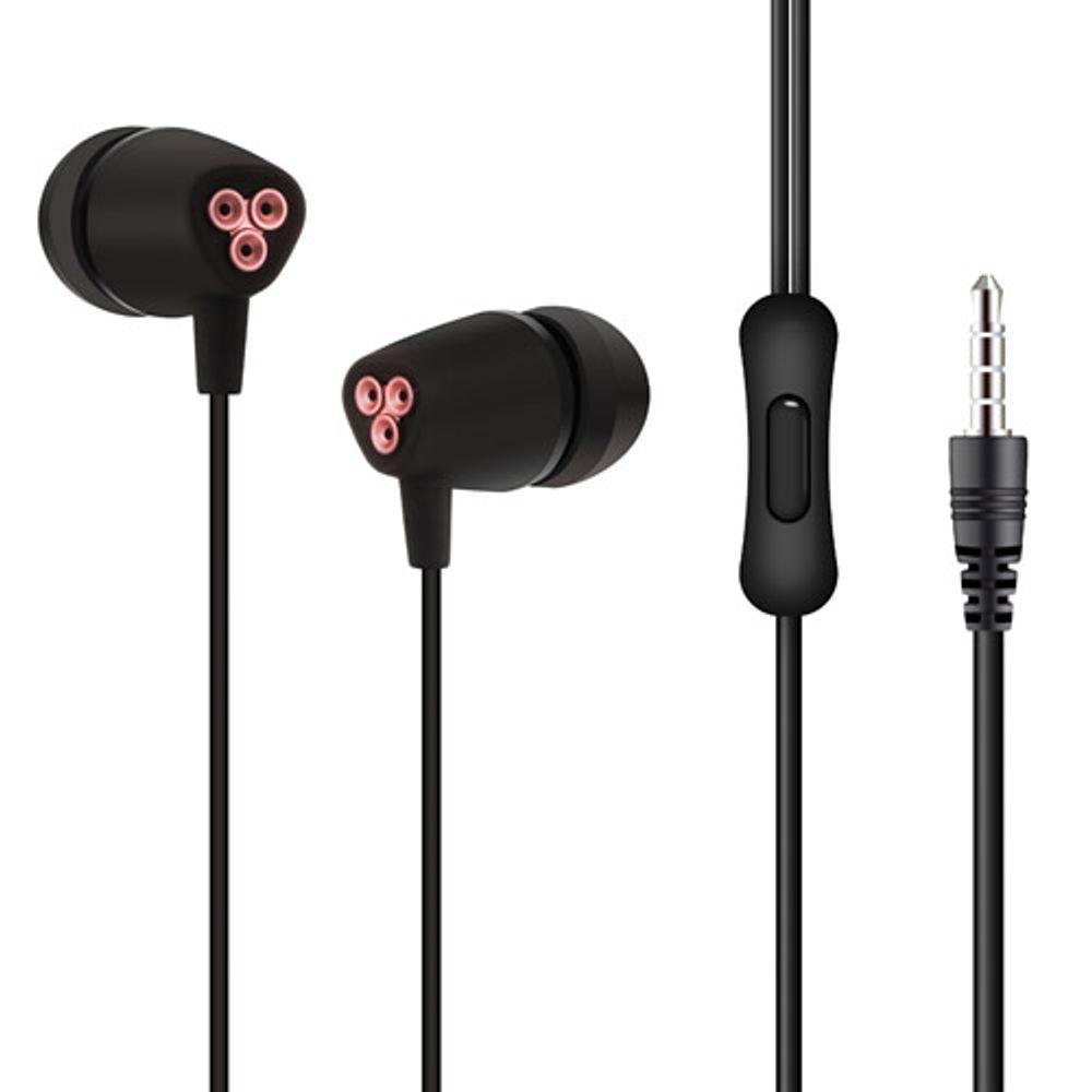 Fone De Ouvido OEX  Fn200 Preto/ Rosa - 1