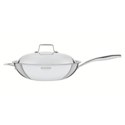 Wok Tramontina Grano Inox Triplo com Tampa 32cm 5,2L