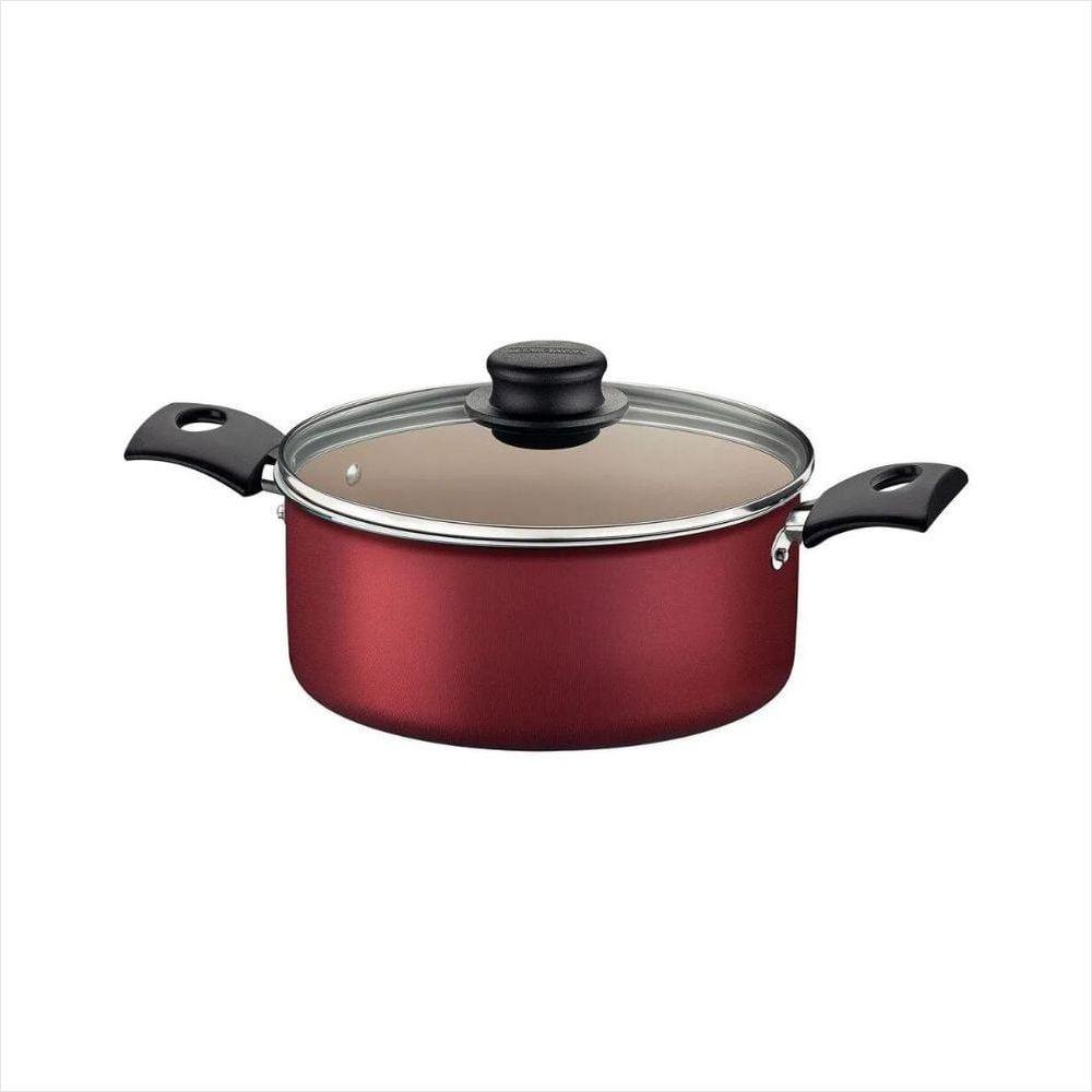 Caçarola de Alumínio Tramontina Turim Vermelha 20cm - 1