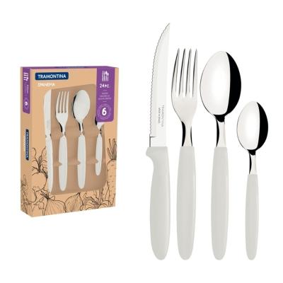 Faqueiro Tramontina Ipanema Inox Branco 24 Peças