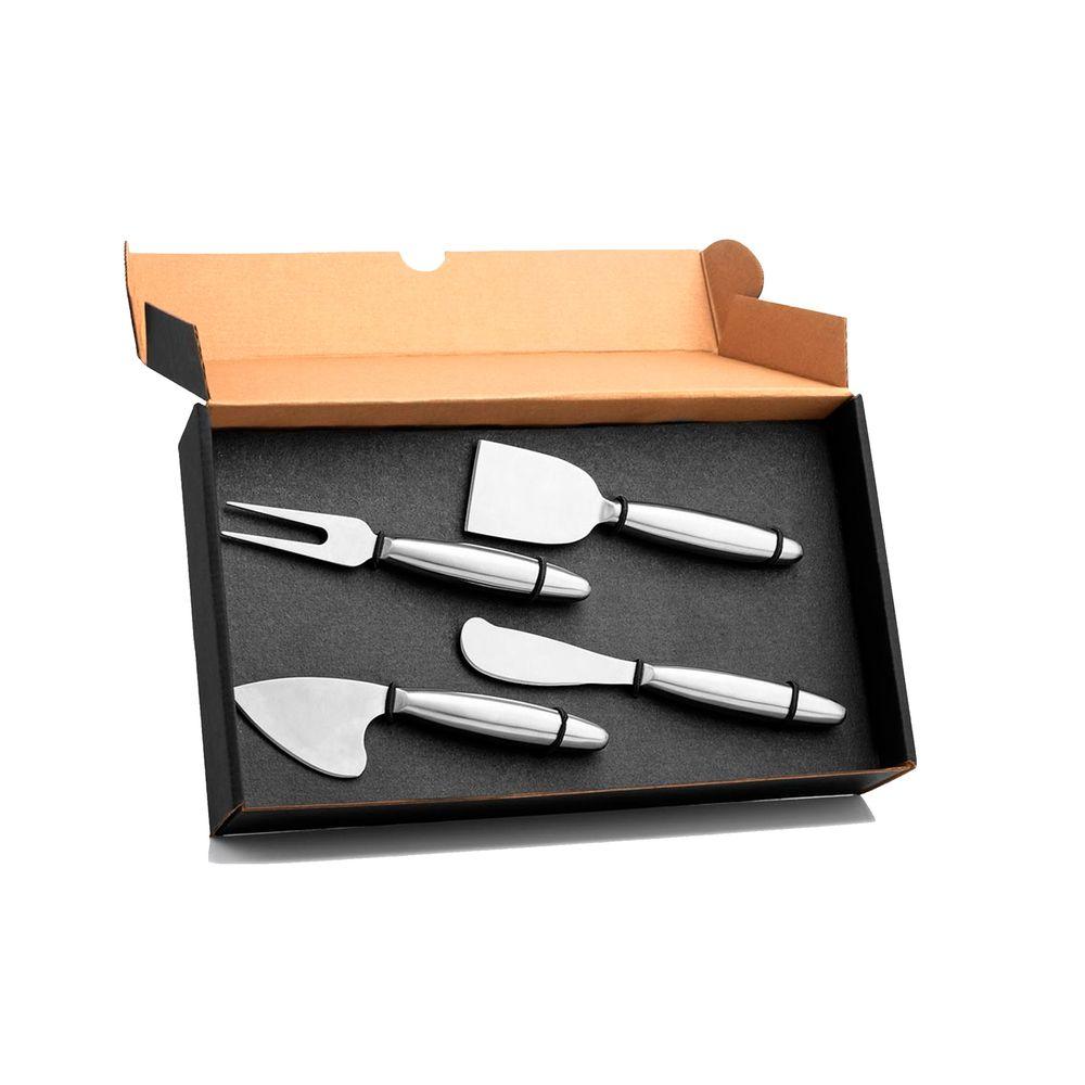 Conjunto De Facas Para Queijos Em Aço Inox - 4 Pçs Welf - 1