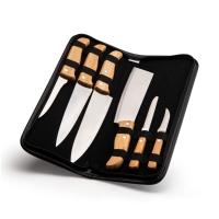 Conjunto De Facas Inox/Bambu Com Estojo Frankfurt - 7 Pçs Welf - 1