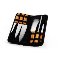 Conjunto De Facas Inox/Bambu Com Estojo Frankfurt - 7 Pçs Welf - 1