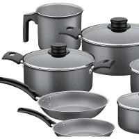 Jogo de Panelas Tramontina Turim Antiaderente Chumbo 7 Peças - 3