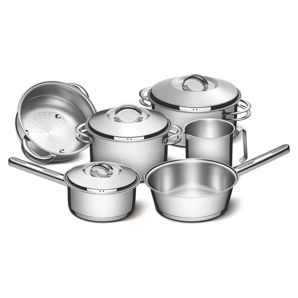 Jogo de Panelas Tramontina Solar Inox Fundo Triplo 6 Peças - 2