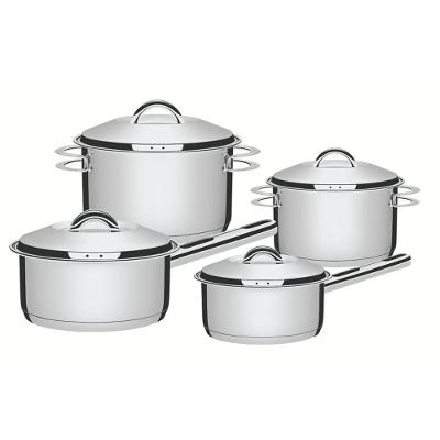 Jogo de Panelas Tramontina Solar Inox com Fundo Triplo 4 Peças