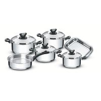 Jogo de Panelas Tramontina Solar Inox Cabos e Alças Baquelite 6 Peças - 1