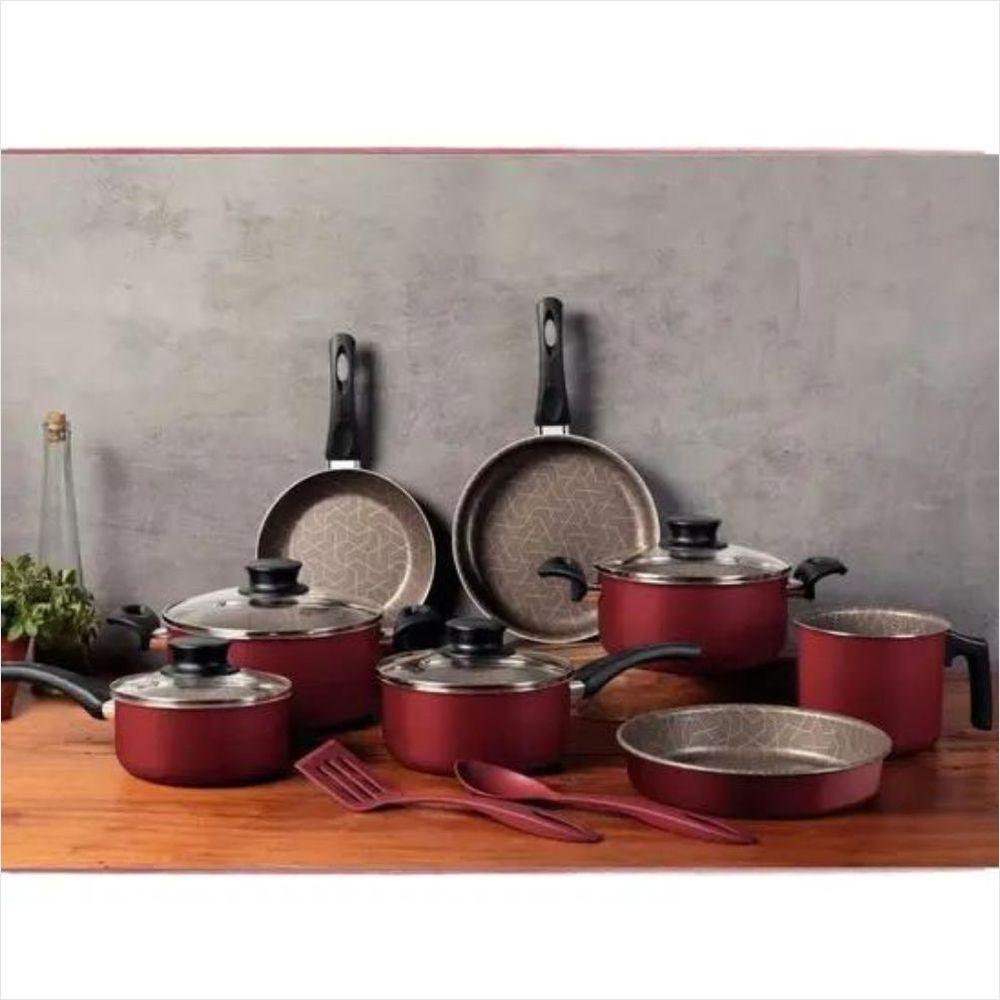 Jogo de Panelas Tramontina Paris Vermelho 10 Peças - 2