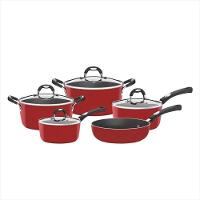 Jogo de Panelas Tramontina Monaco Vermelho 5 Peças - 1