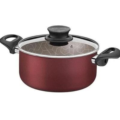 Jogo de Panelas Tramontina Paris Antiaderente Vermelho 7 Peças com Espátula