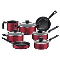 Jogo de Panelas Tramontina Loreto Antiaderente T1 Cabos e Alças Vermelho 7 Peças - 1