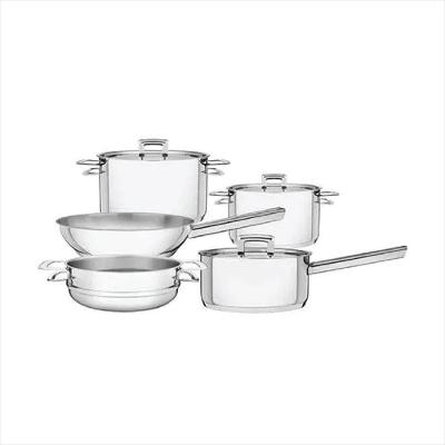 Jogo Panelas Tramontina Brava Inox Fundo Triplo 5Pçs