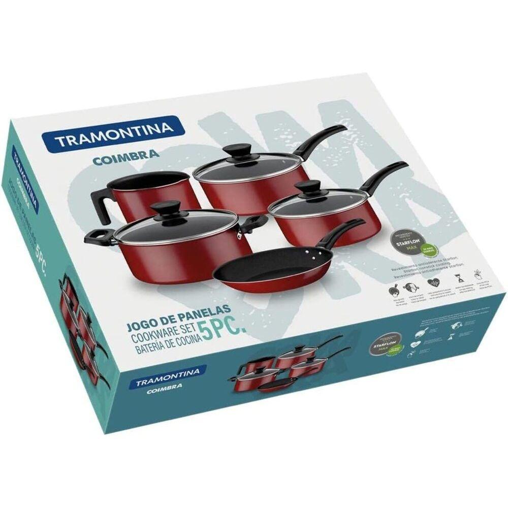 Jogo de Panelas Tramontina 5 Peças Antiaderente Coimbra - 4