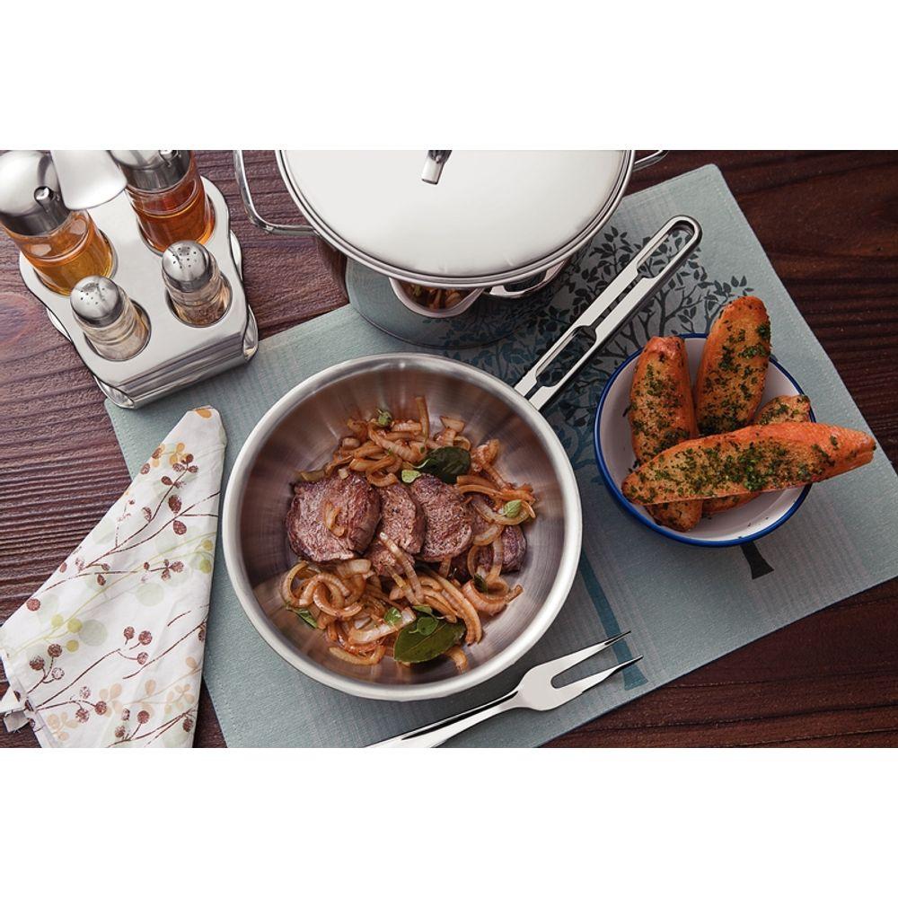 Jogo de Panelas Tramontina Allegra Inox com Fundo Triplo 5 Peças - 2