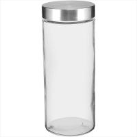 Pote Vidro Transparente 2,2L Round 28x11x11cm - 1