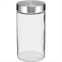 Pote Vidro Transparente 1,3L Round 22x11x11cm - 1