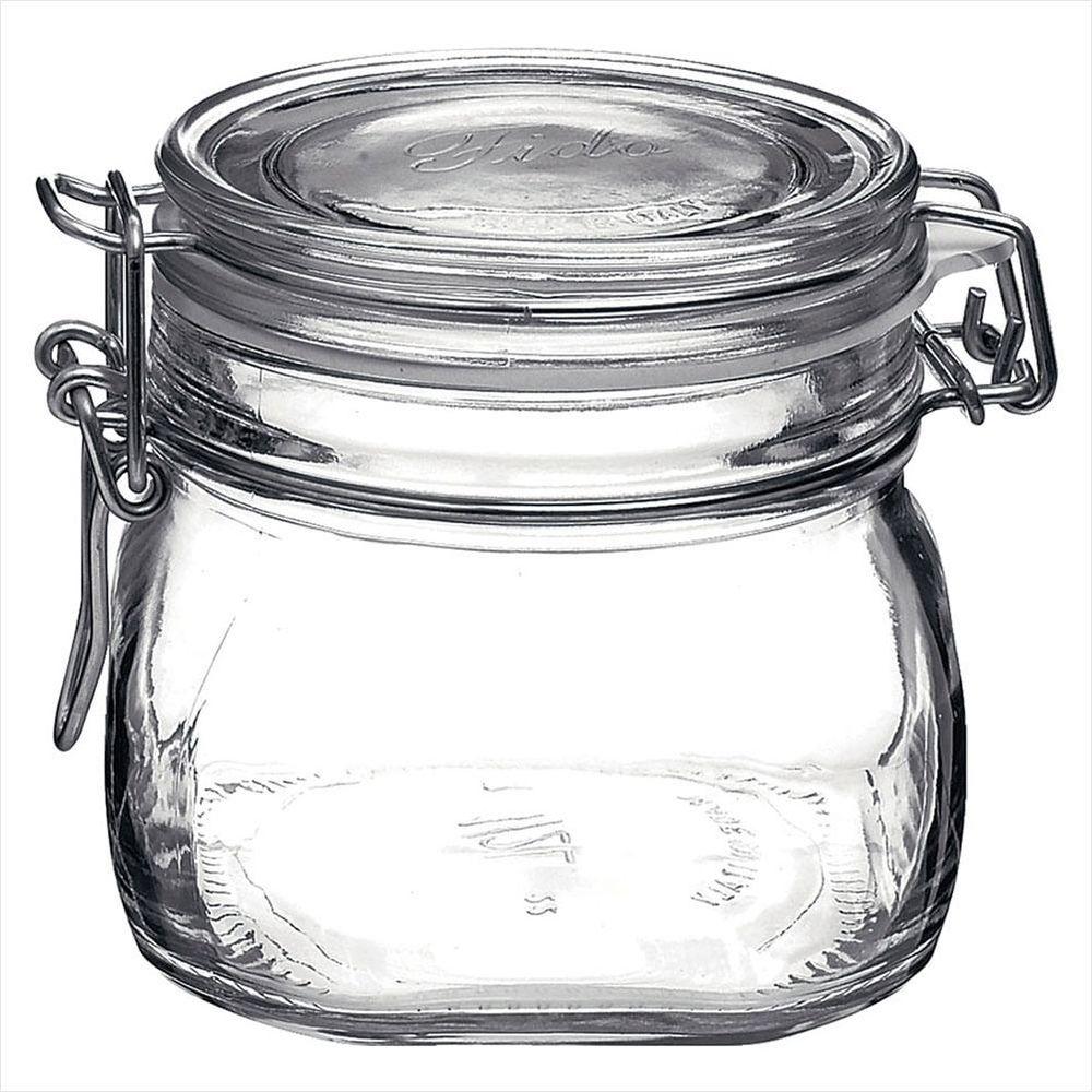 Pote Hermético de Vidro Transparente 500ml Bormioli Rocco Fido 10x11x11cm - 2