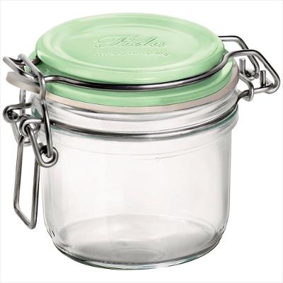 Pote Hermético Vidro Transparente 200Ml Bormioli Rocco Fido 8X8X8Cm