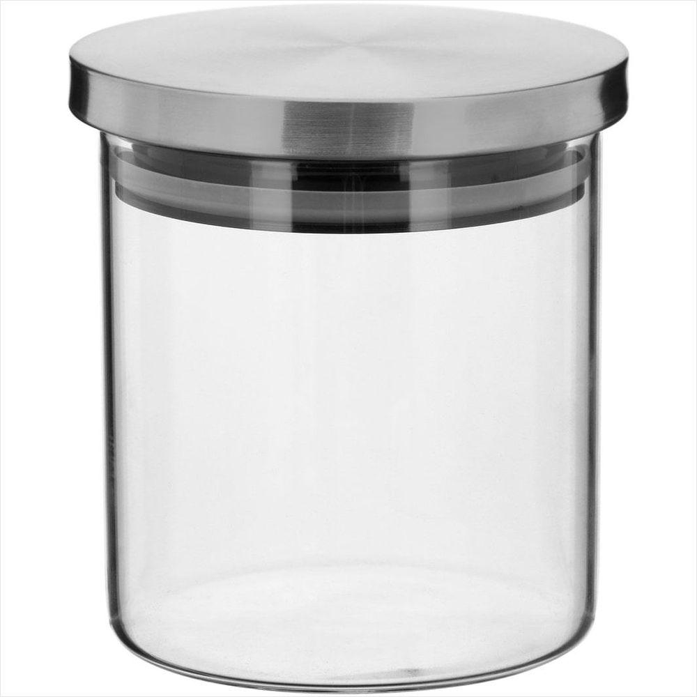 Pote com Anel Si Transparente 700ml Flavor Borosilicato 11x10x10cm - 1