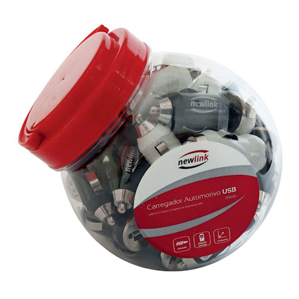 Pote Com 30 Carregadores Automotivo 1 Porta Usb Newlink Ds100 Diversos - 1