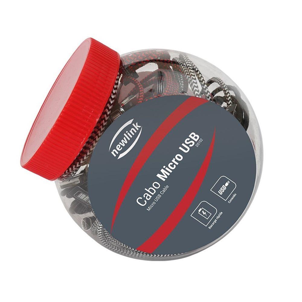 Pote Com 24 Cabos Lightning 1M Newlink Ds103 Diversos - 1