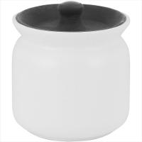 Pote Cerâmica Branco 450ml Glow 10x11x11cm - 1