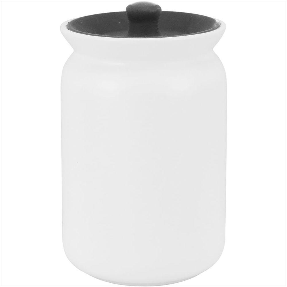Pote Cerâmica Branco 1 Litro Glow 16x11x11cm - 1
