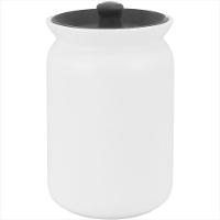 Pote Cerâmica Branco 1 Litro Glow 16x11x11cm - 1