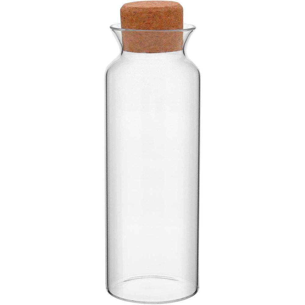 Pote  1,1L Borosilicato Transparente Tampa Cortiça Gs - 1