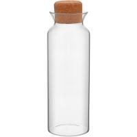 Pote  1,1L Borosilicato Transparente Tampa Cortiça Gs - 1