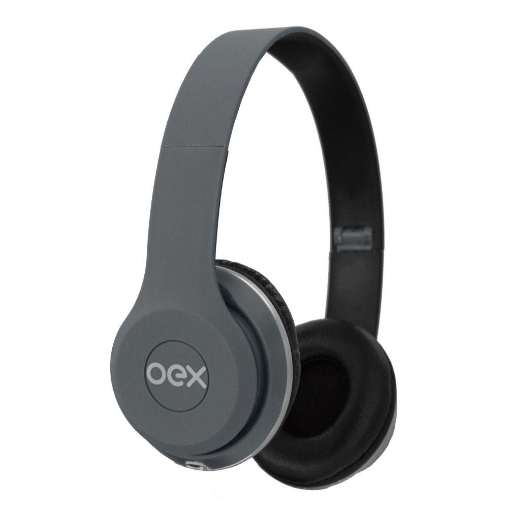 Fone De Ouvido Com Microfone Oex Style Hp103 - Cinza - 2