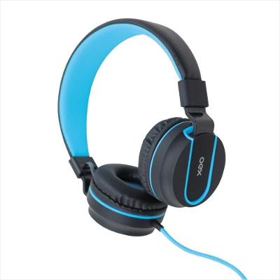 Fone OEX Neon HS106 Headset P2 c/ Microfone Dobrável Preto/Azul