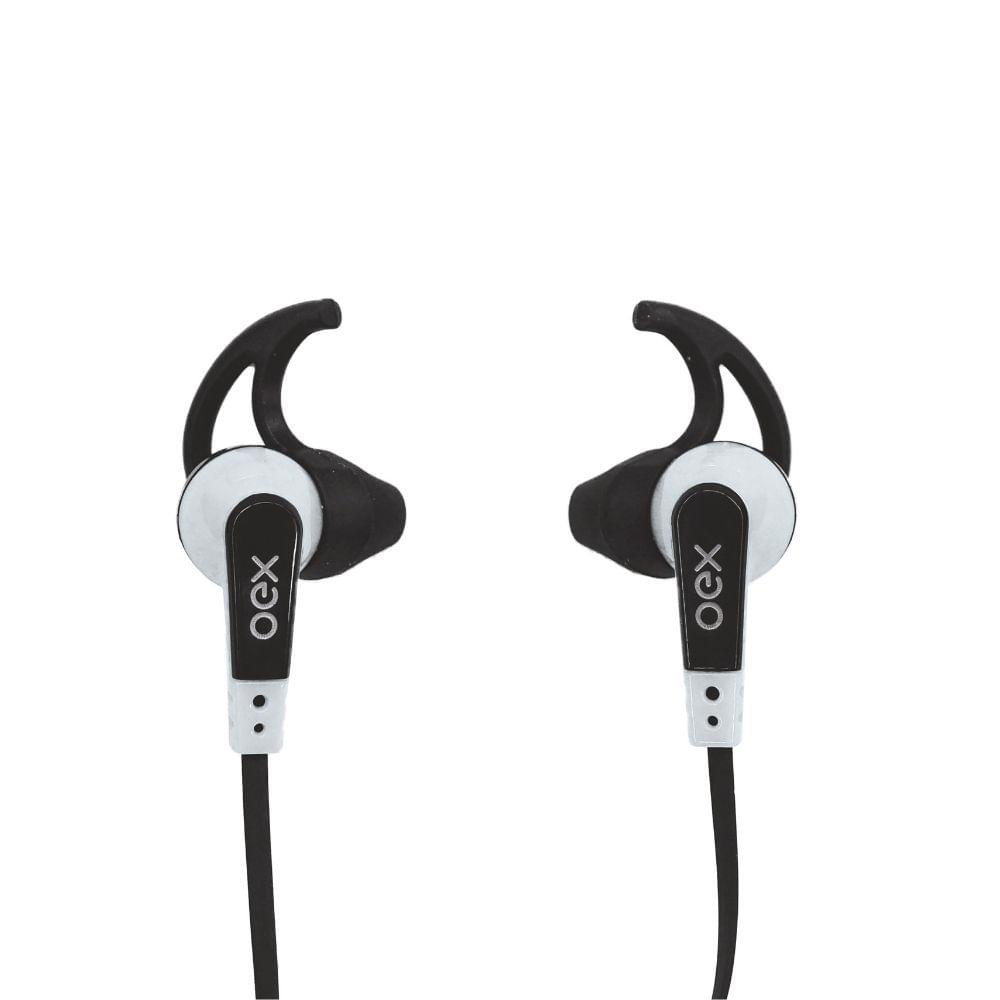 Fone De Ouvido Intra Auricular Esportivo Com Microfone Oex Sprint Fn206 - Branco - 1