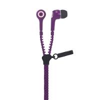 Fone De Ouvido Intra Auricular Com Microfone Oex Zíper Fn400 - Roxo - 1