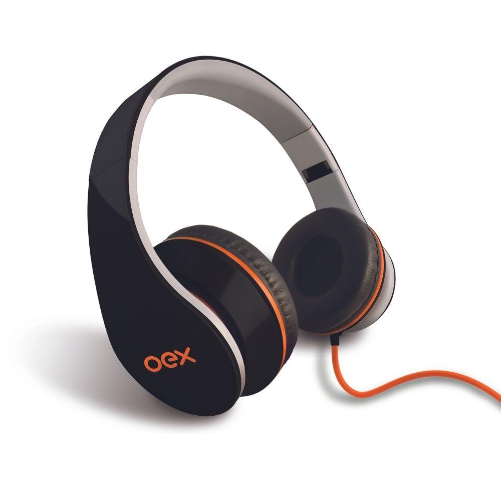 Fone De Ouvido Com Microfone Oex Sense Hp100 - Preto - 1