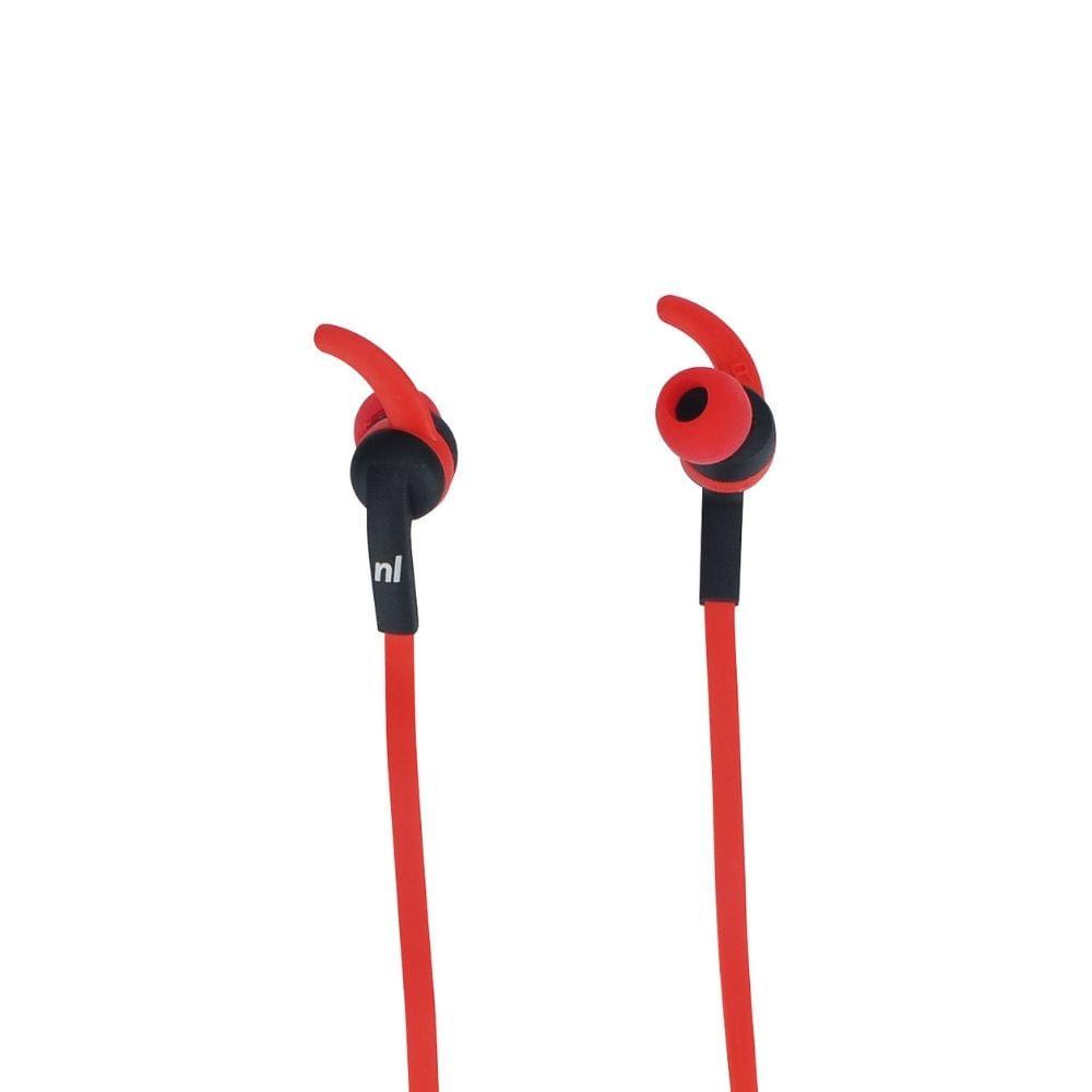Fone De Ouvido Bluetooth Para Esporte Newlink Runner Hs116 Preto/Vermelho - 1