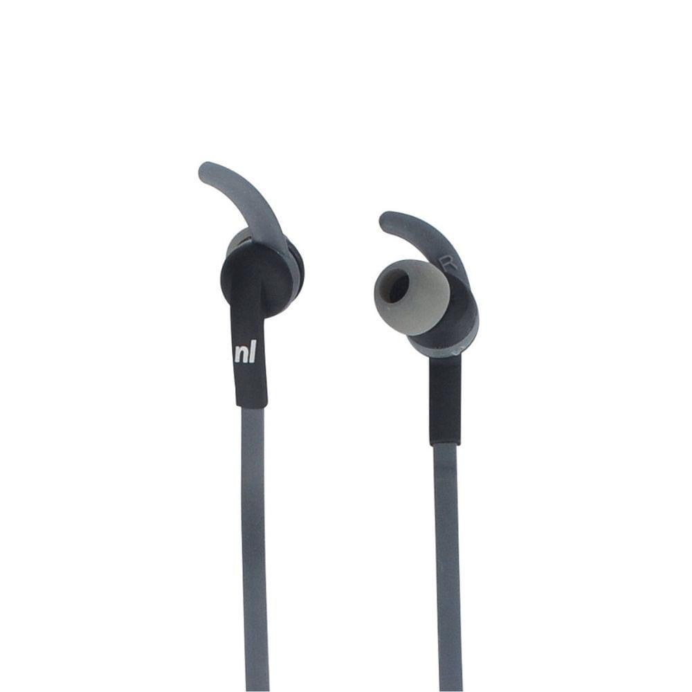 Fone De Ouvido Bluetooth Para Esporte Newlink Runner Hs116 Preto/Cinza - 1