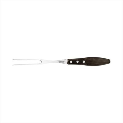 Garfo Trinchante Inox Polywood Castanho Tramontina