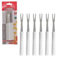 Garfo P Petisco Inox Branco 6 Peças Hauskraft - 1