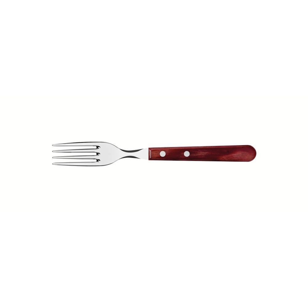 Garfo Jumbo Inox Polywood Vermelho Tramontina - 1