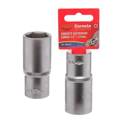Soquete Sextavado Longo 1/2 27Mm Corneta