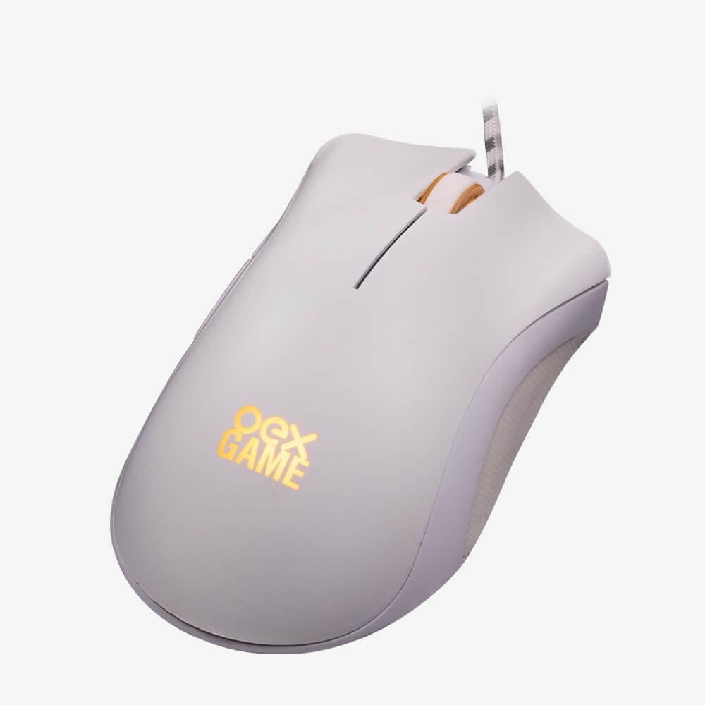 Mouse Gamer - Boreal Ms319 - Led - 5 Botoes - 7.200 Dpi Branco - 1