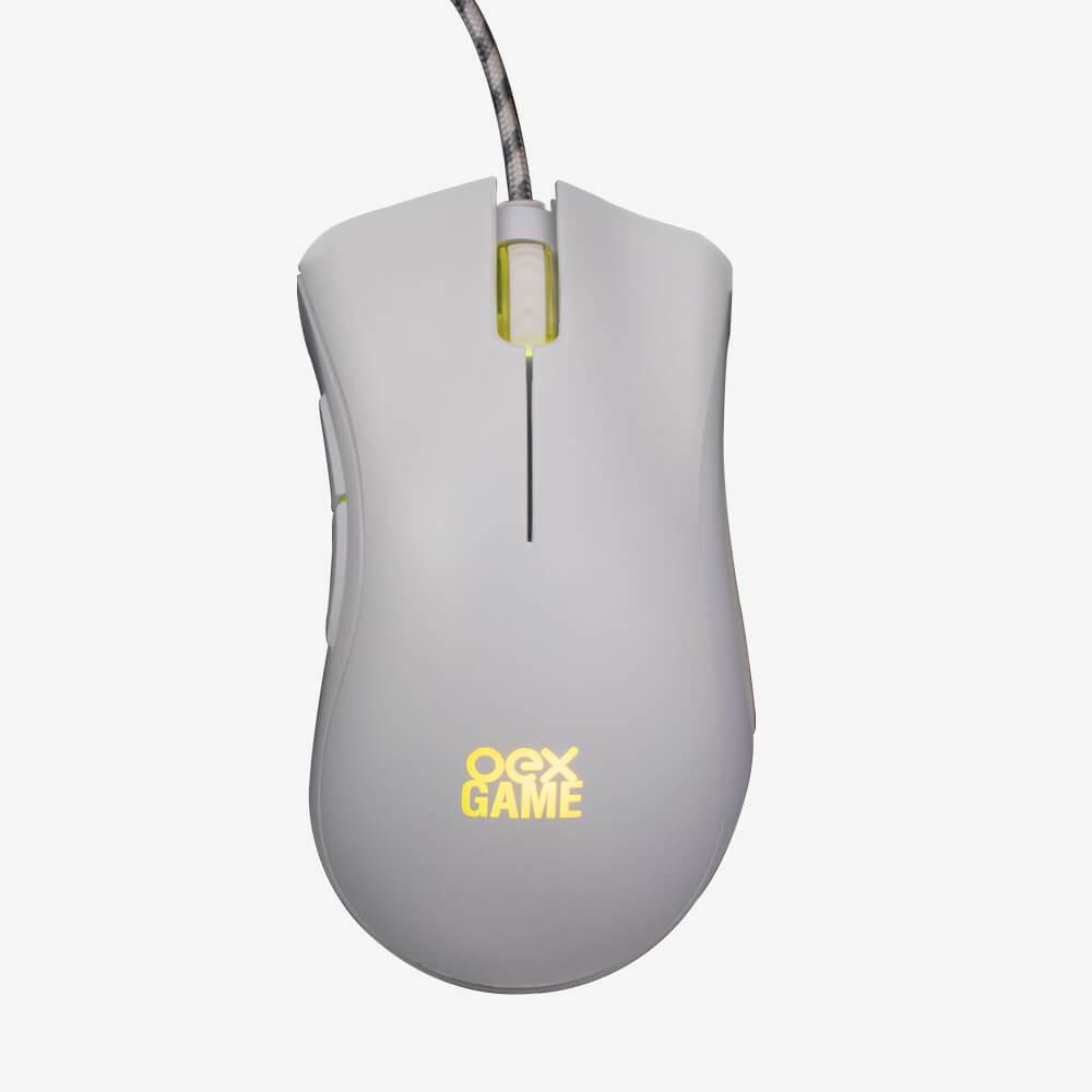 Mouse Gamer - Boreal Ms319 - Led - 5 Botoes - 7.200 Dpi Branco - 3