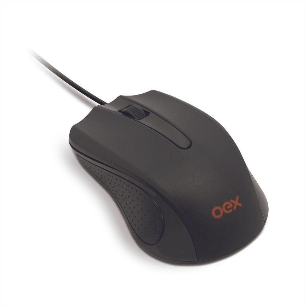 Mouse com Fio 1000 DPI Oex Ms100 - Preto - 2