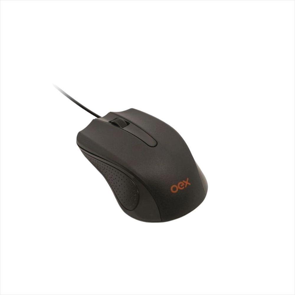 Mouse com Fio 1000 DPI Oex Ms100 - Preto - 4
