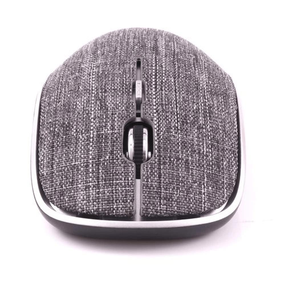 Mouse Wireless OEX Twill MS600 Bluetooth Cinza 1600Dpi Receptor Nano USB Revestido em Tecido - 2