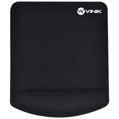 Mouse Pad Vinik MPG-02P Preto com Apoio de Pulso em Gel